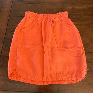 Banana Republic | Orange Paper Bag Waist Skirt